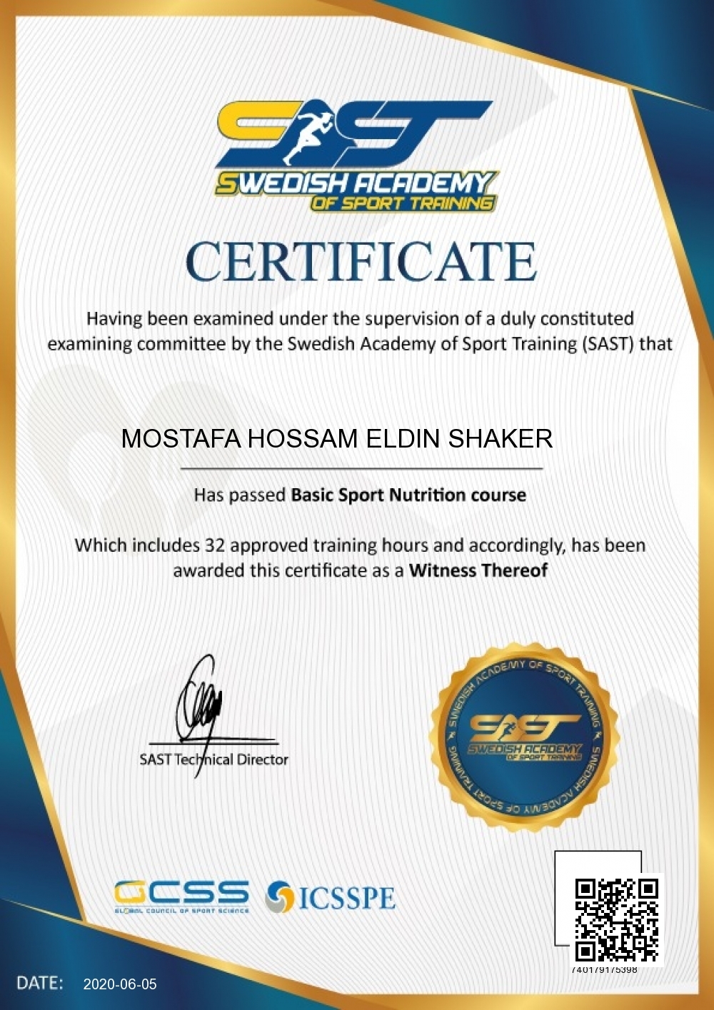 Mostafa hossam eldin shaker